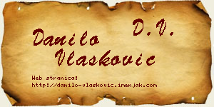 Danilo Vlašković vizit kartica